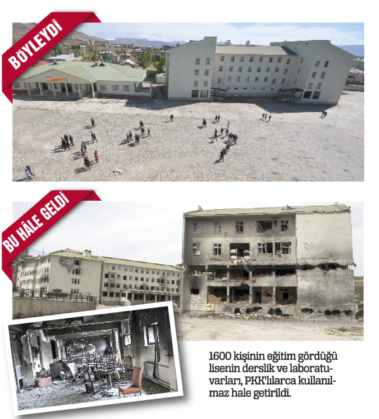 22 milyonluk liseyi harabeye çevirdiler